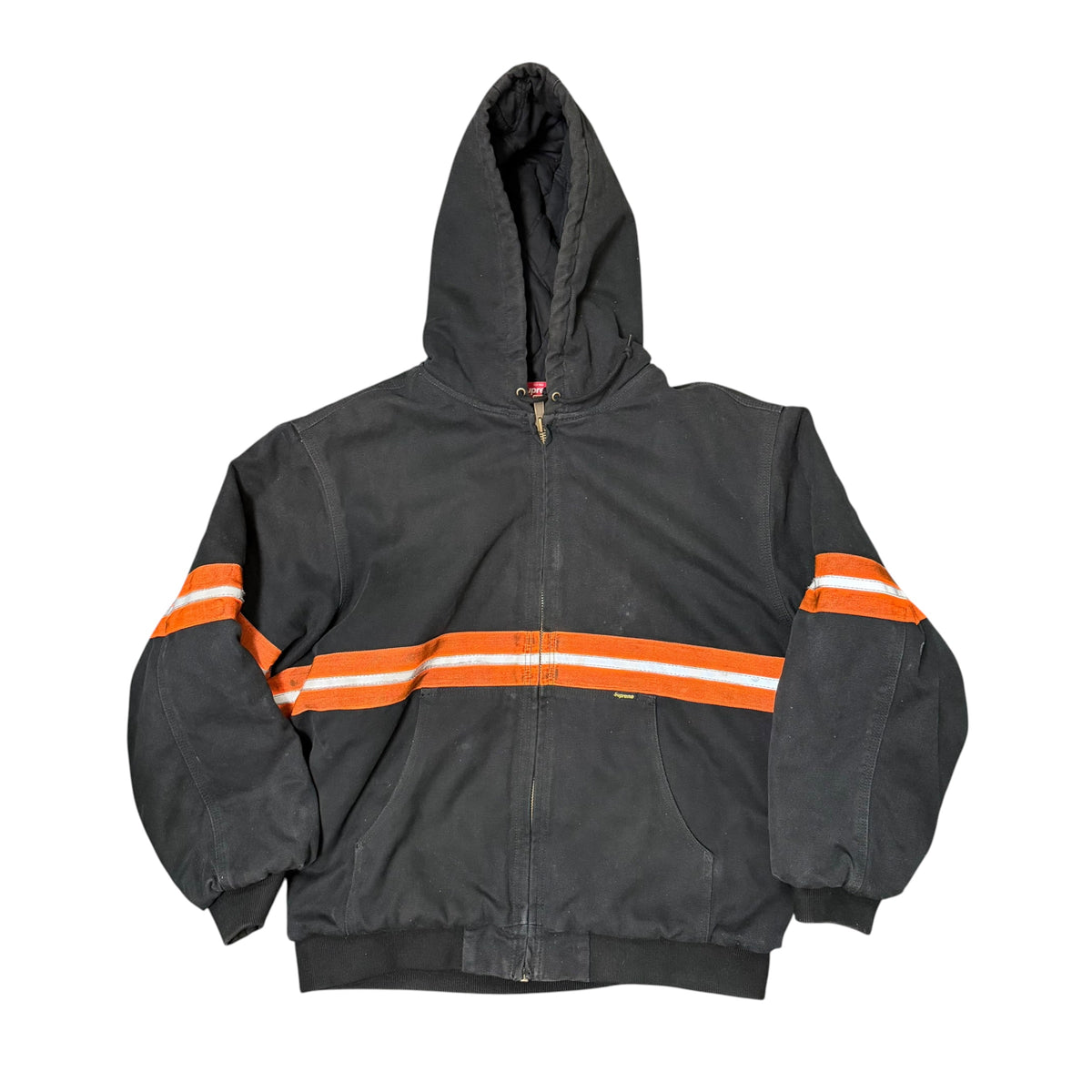 Supreme Reflective Stripe Hooded Work Jacket