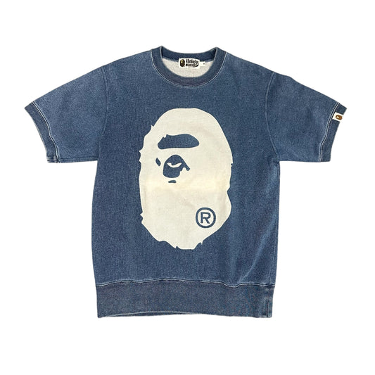 Bape Denim Blue Shortsleeve Crewneck