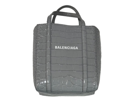 Balenciaga Grey Croc Bag