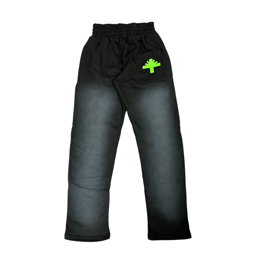 Vertabrae Blk/Green Sweatpants