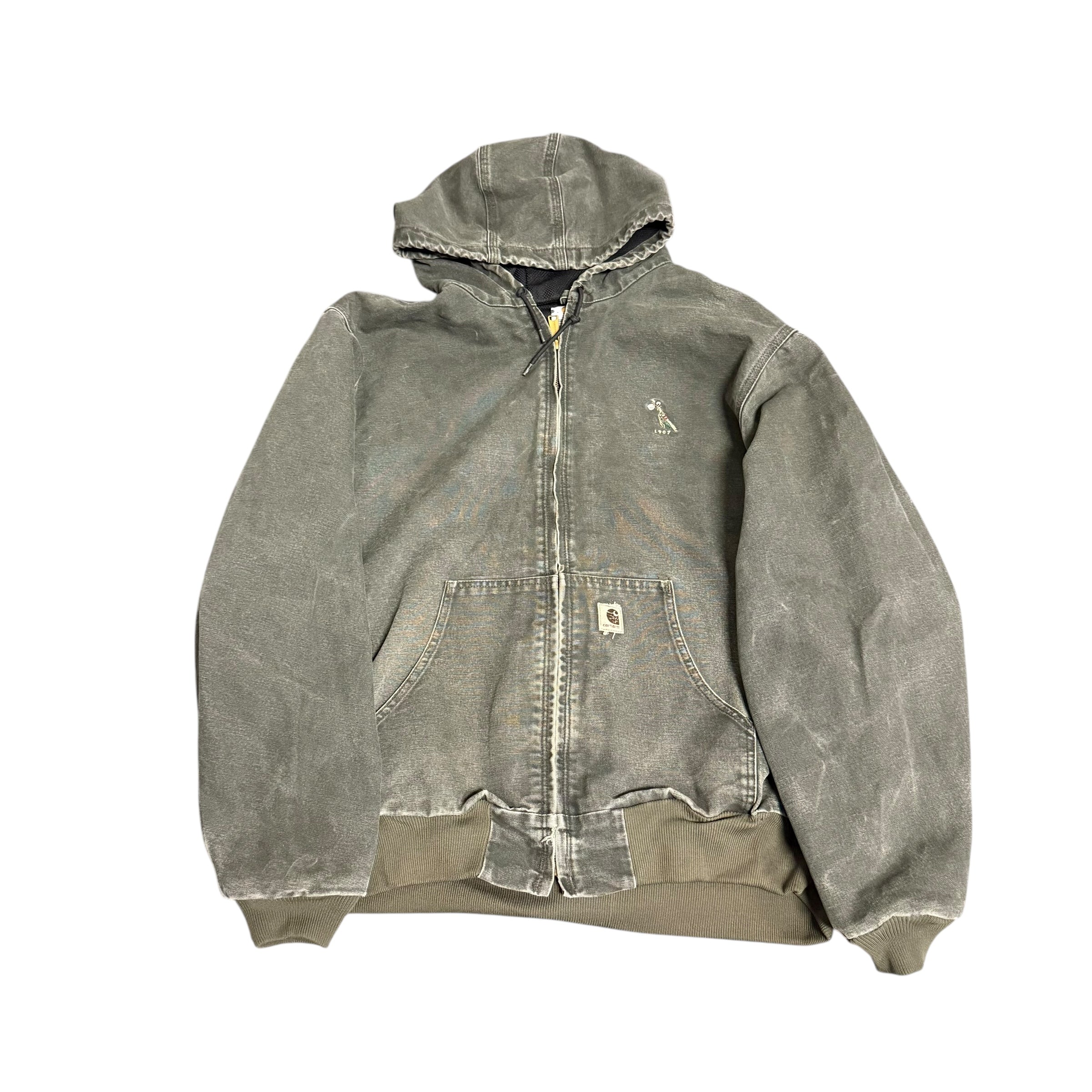 Green Hooded Carhartt Jacket