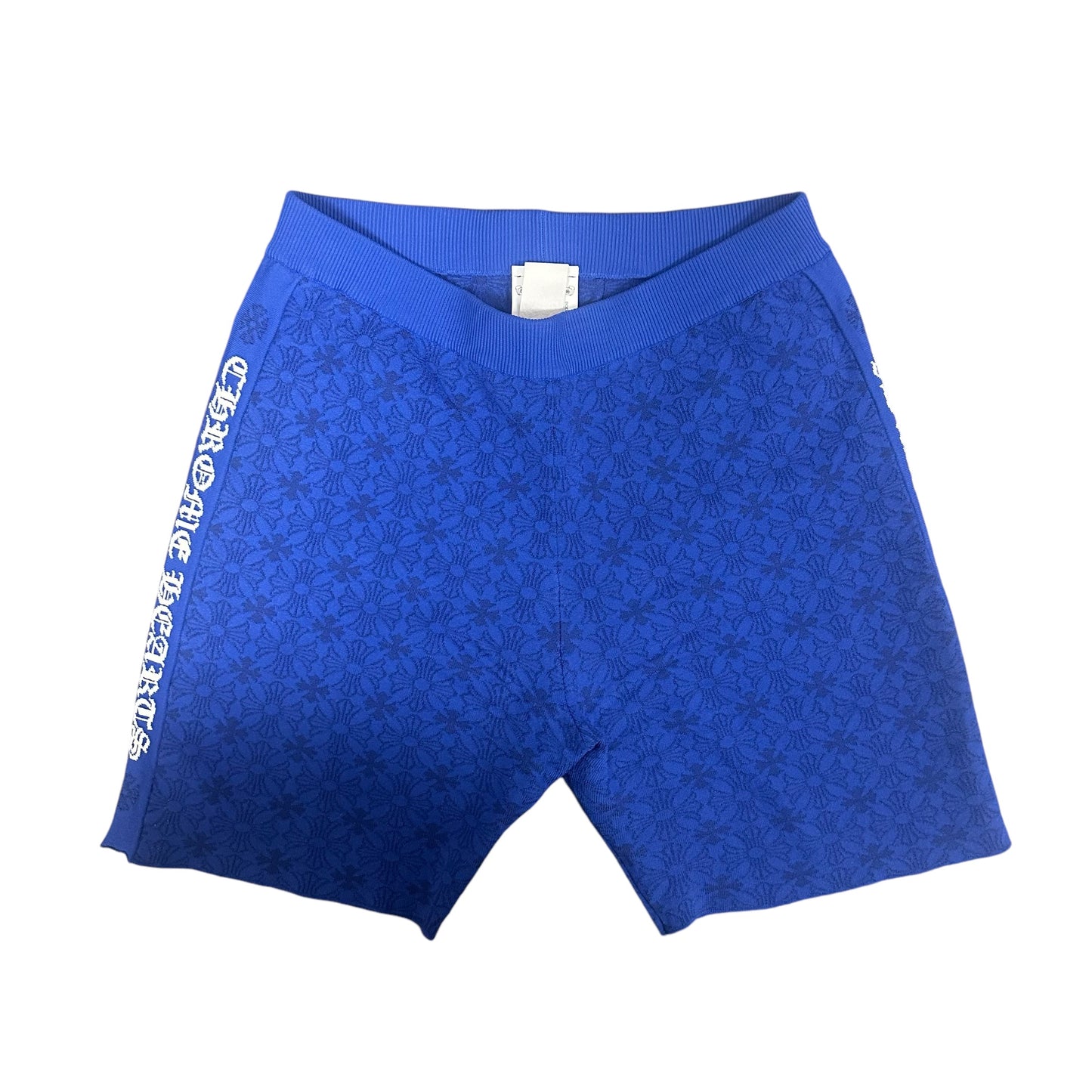 Chrome Hearts Blue Monogram Knit Shorts