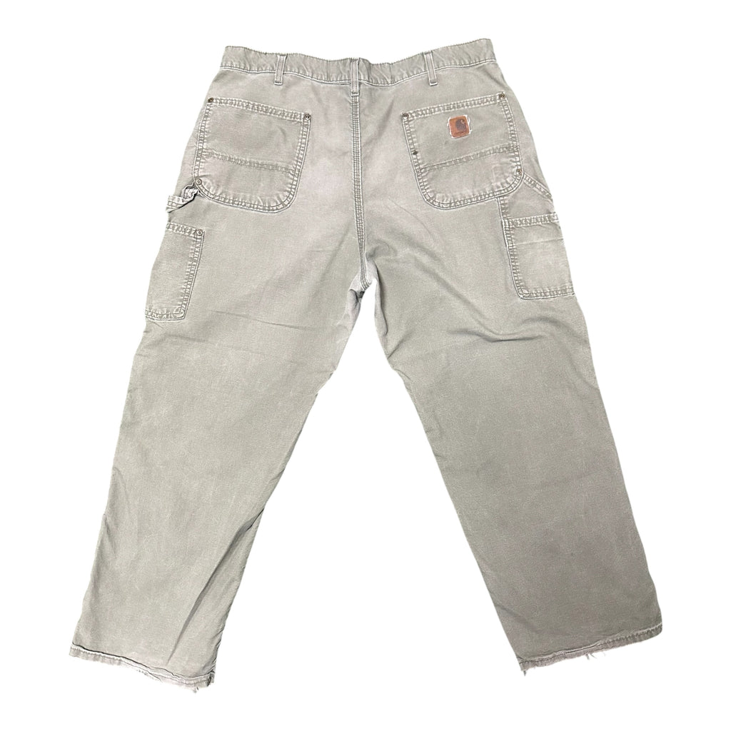Green Carhartt Double Knee Pants Thin Pair (38x30)