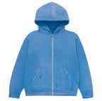 Breath In Time Carolina Blue Zip Up Hoodie