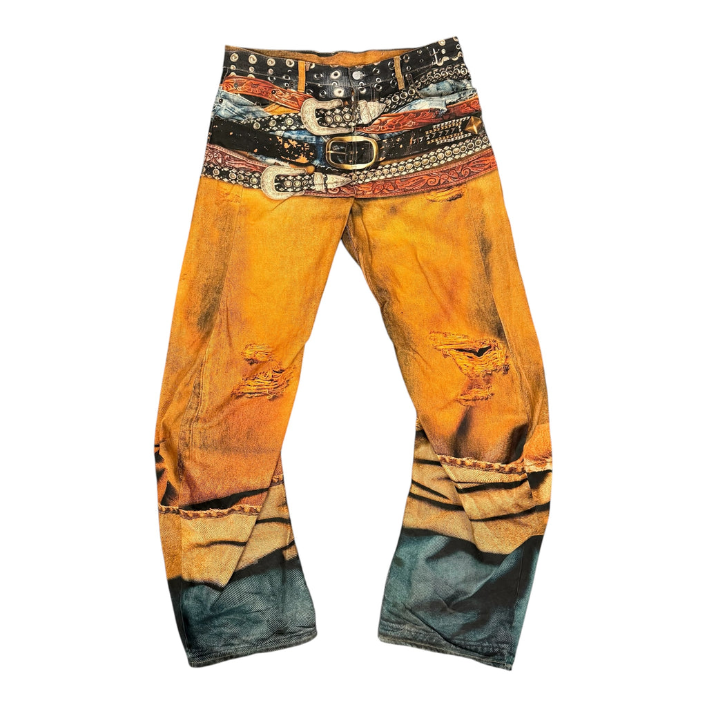 Acne Studios 2006M Stacked Belts Jeans