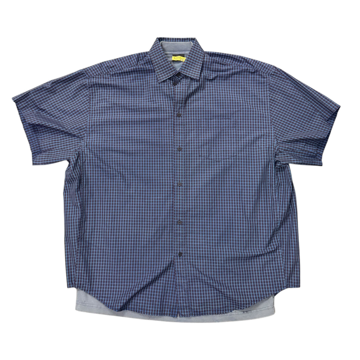Balenciaga Trompe L’œil / Double-Layered Plaid Shirt