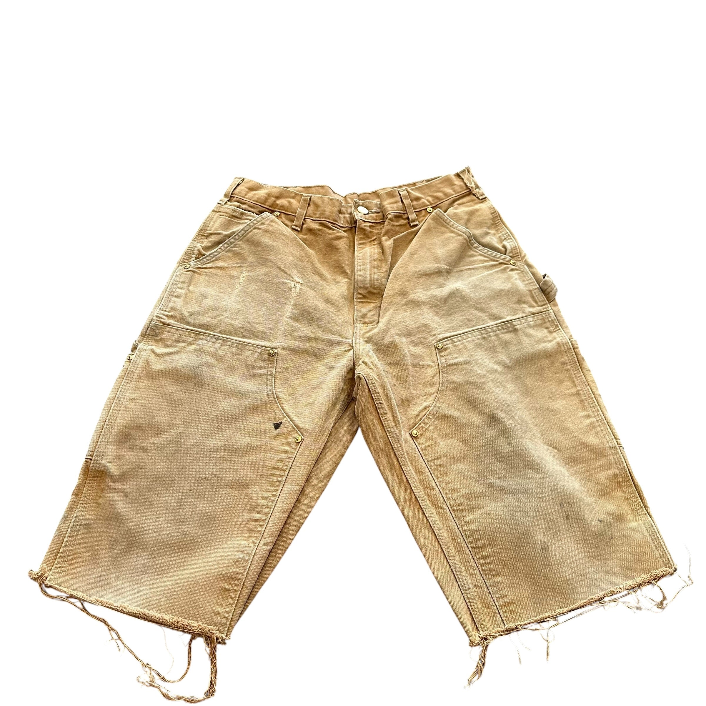 Tan Carhartt Double Knee Shorts(32)