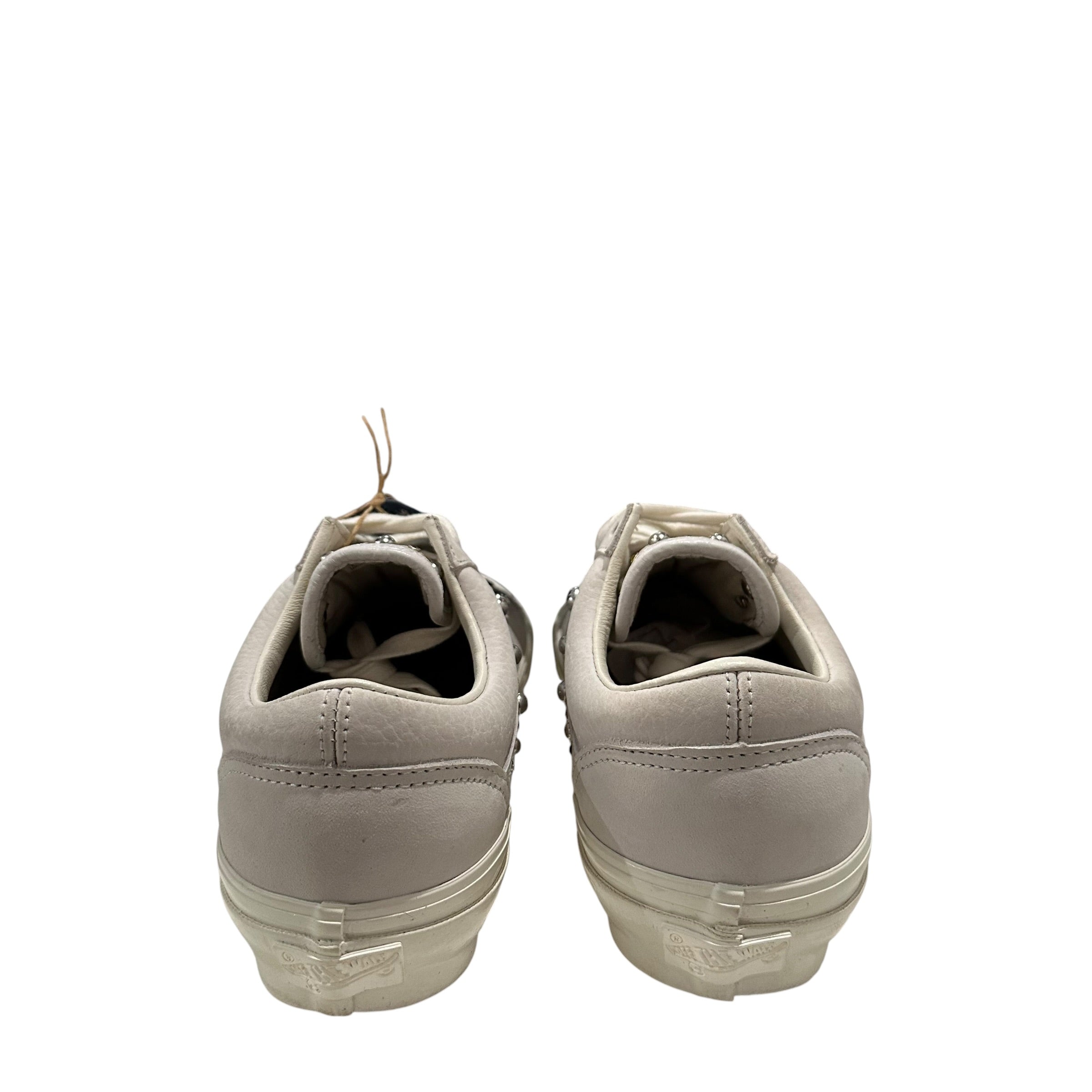 1 of 1 Hand Made Studded Vans Old Skool Lx 36 “Silver”