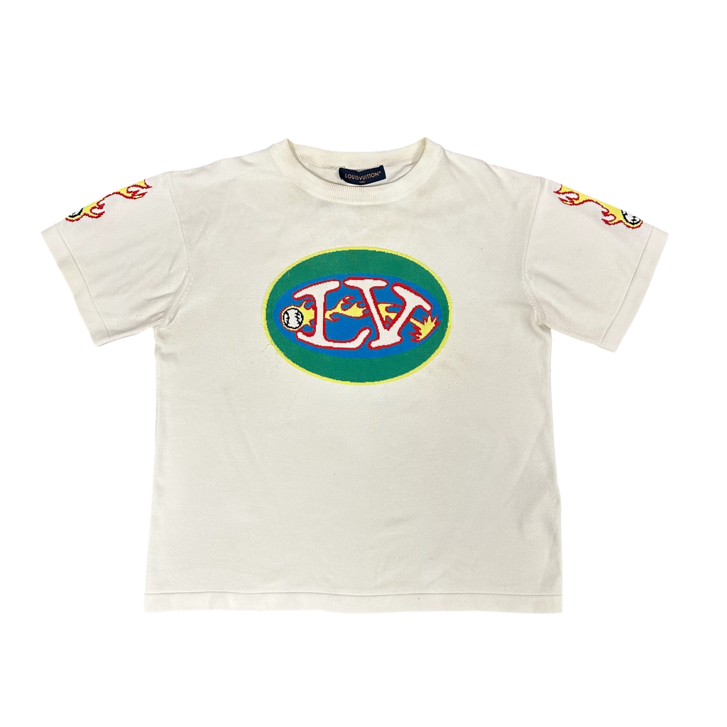 Louis Vuitton Baseball Knit White Tee