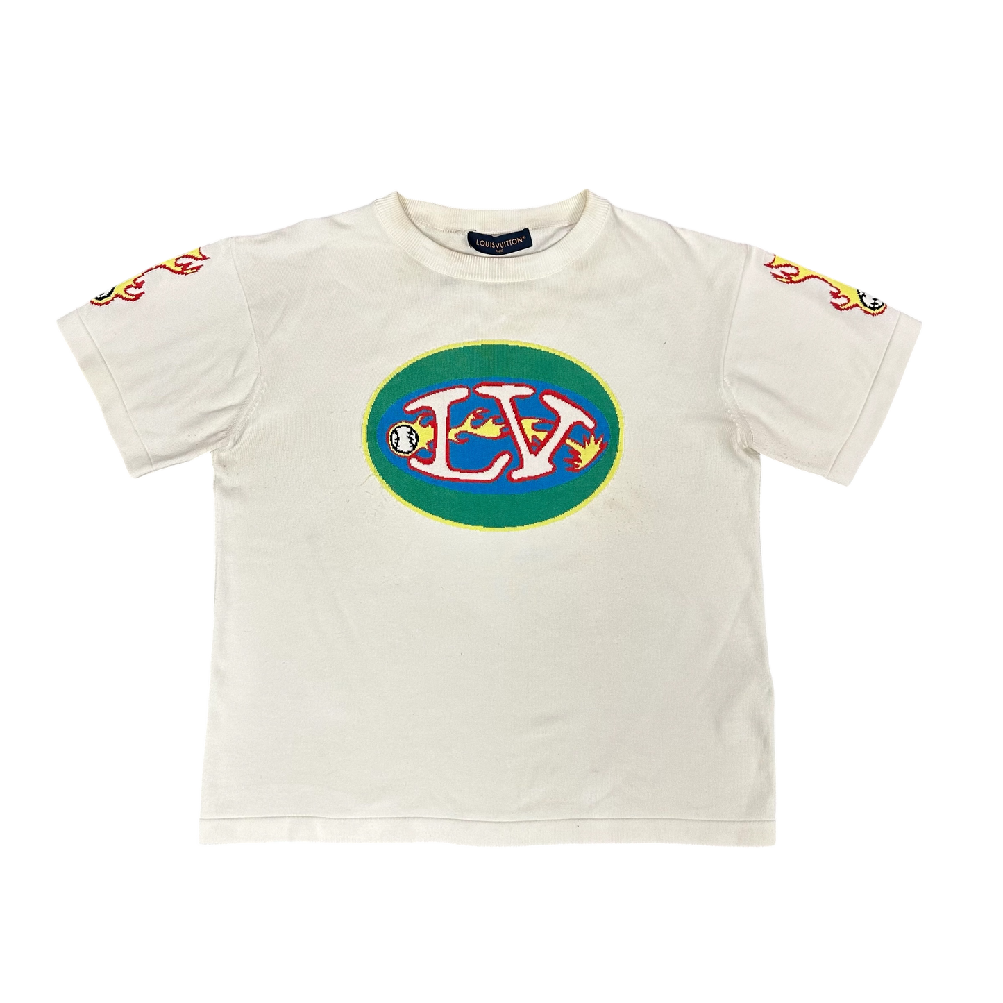 Louis Vuitton Baseball Knit White Tee