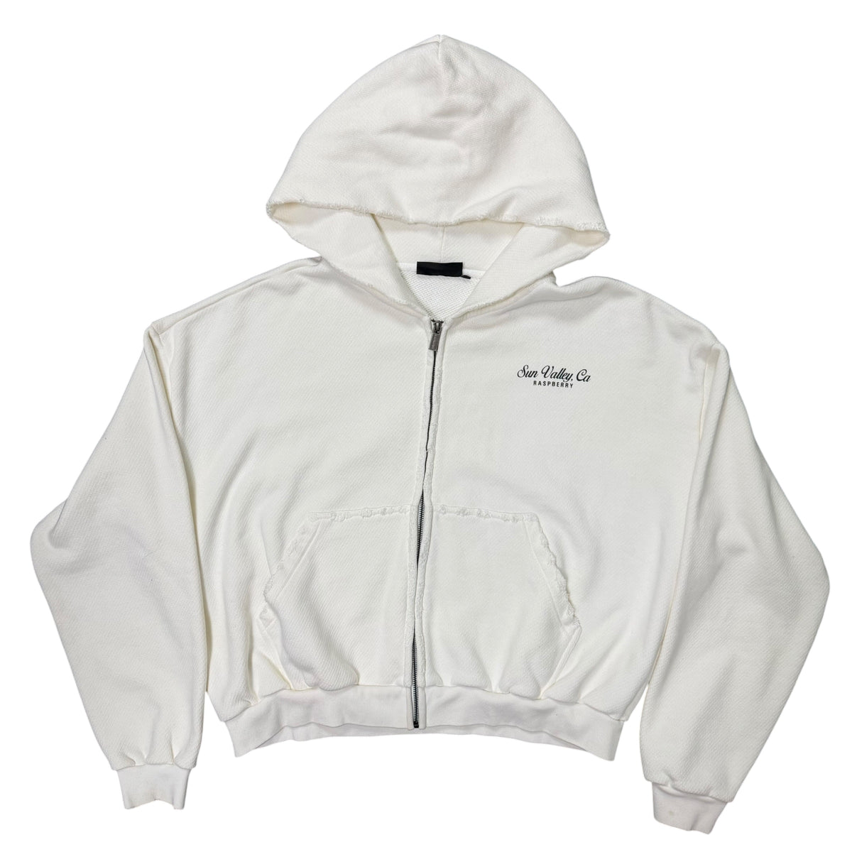 GV Gallery “Sun Valley” White Zip Hoodie