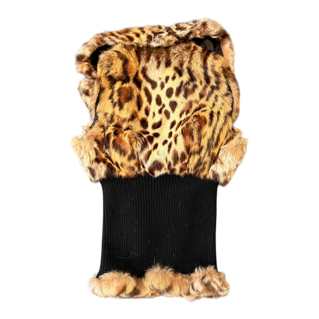 Guess Cheetah Fur Vest