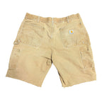 Vintage Carhartt Khaki Double Knee Shorts(36)