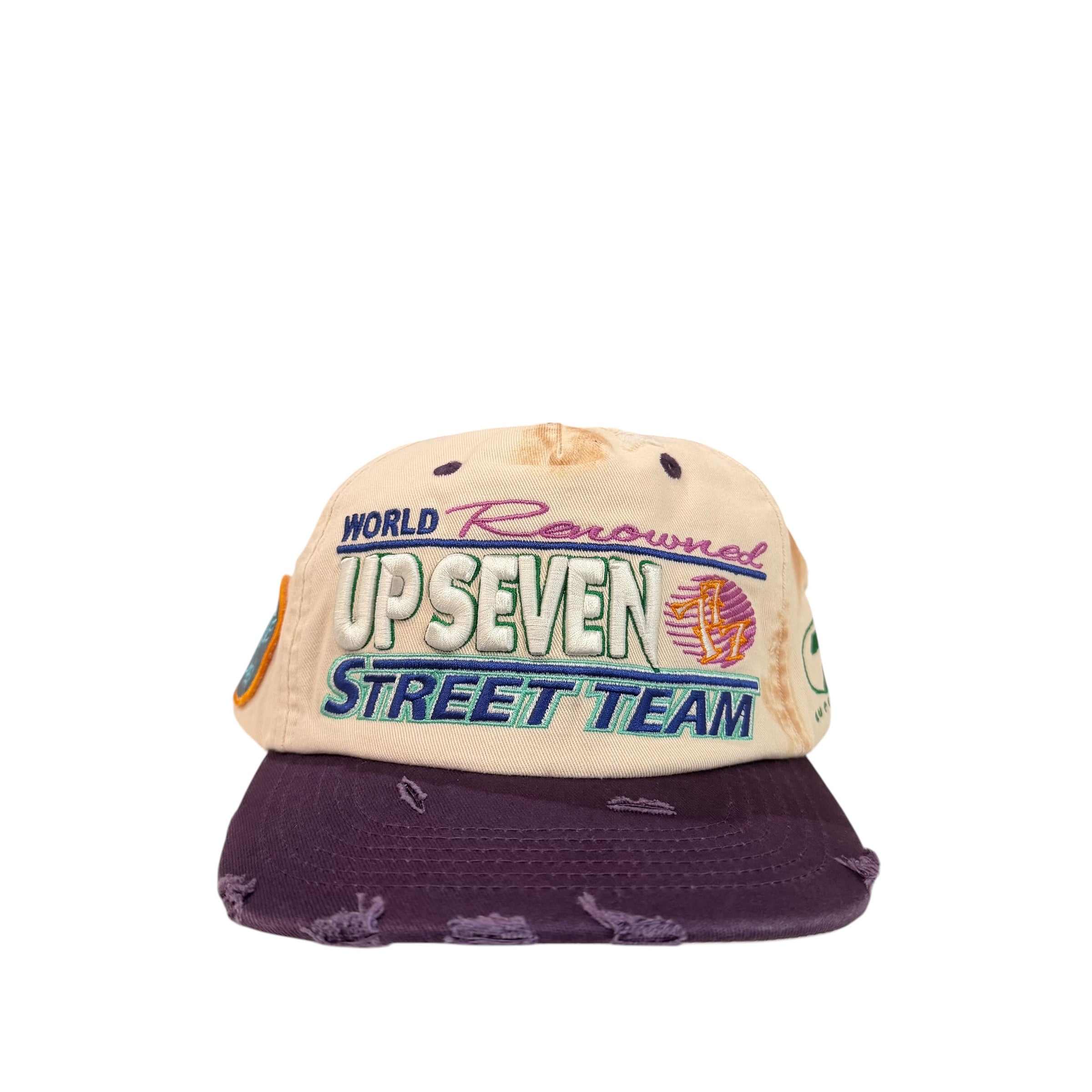 New Up7 Trucker Hat Cream/Purple
