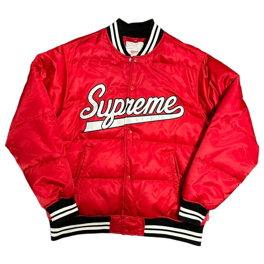 Supreme Script Varsity Puffy Jacket