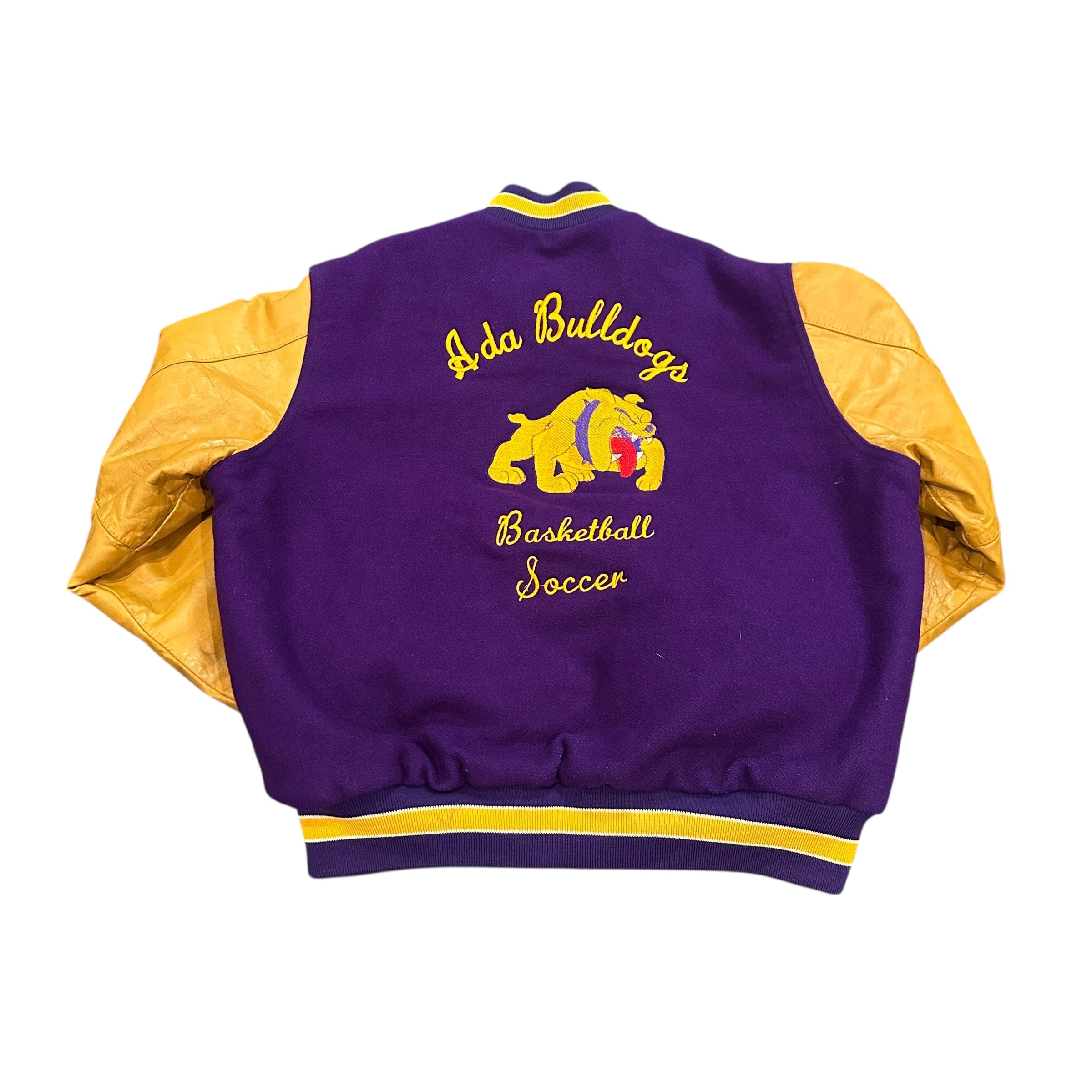 Vintage ADA Bulldog Purple Varsity  Jacket