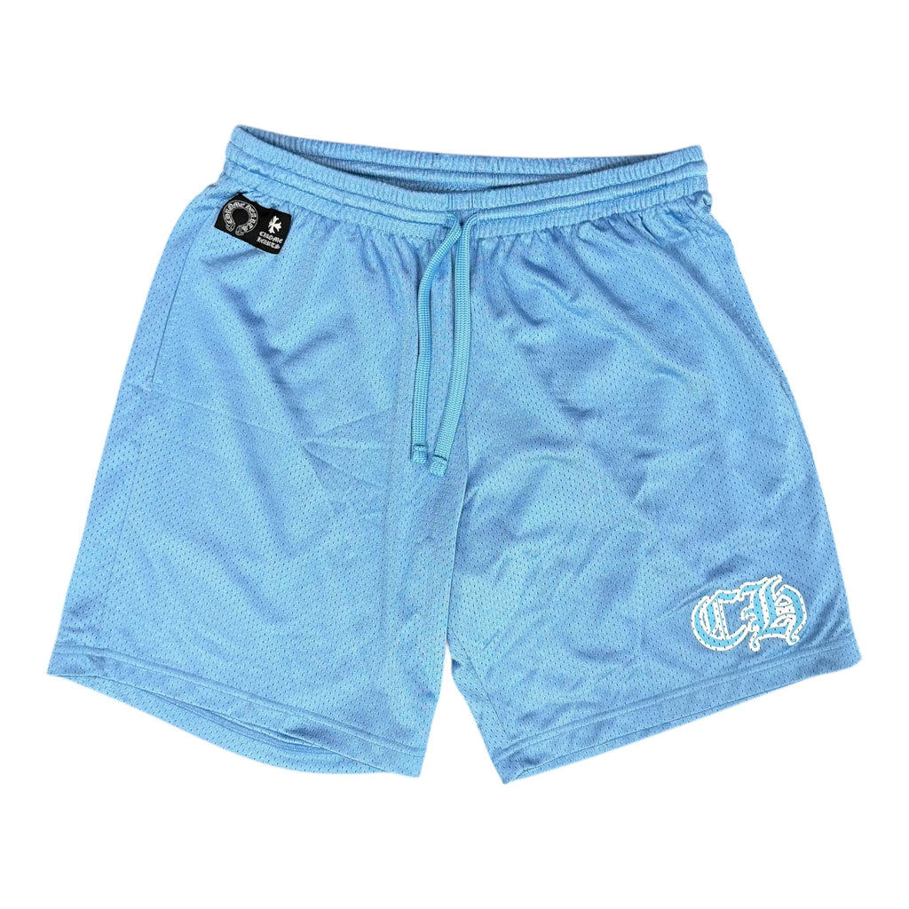 Blue Chrome Hearts Mesh Shorts