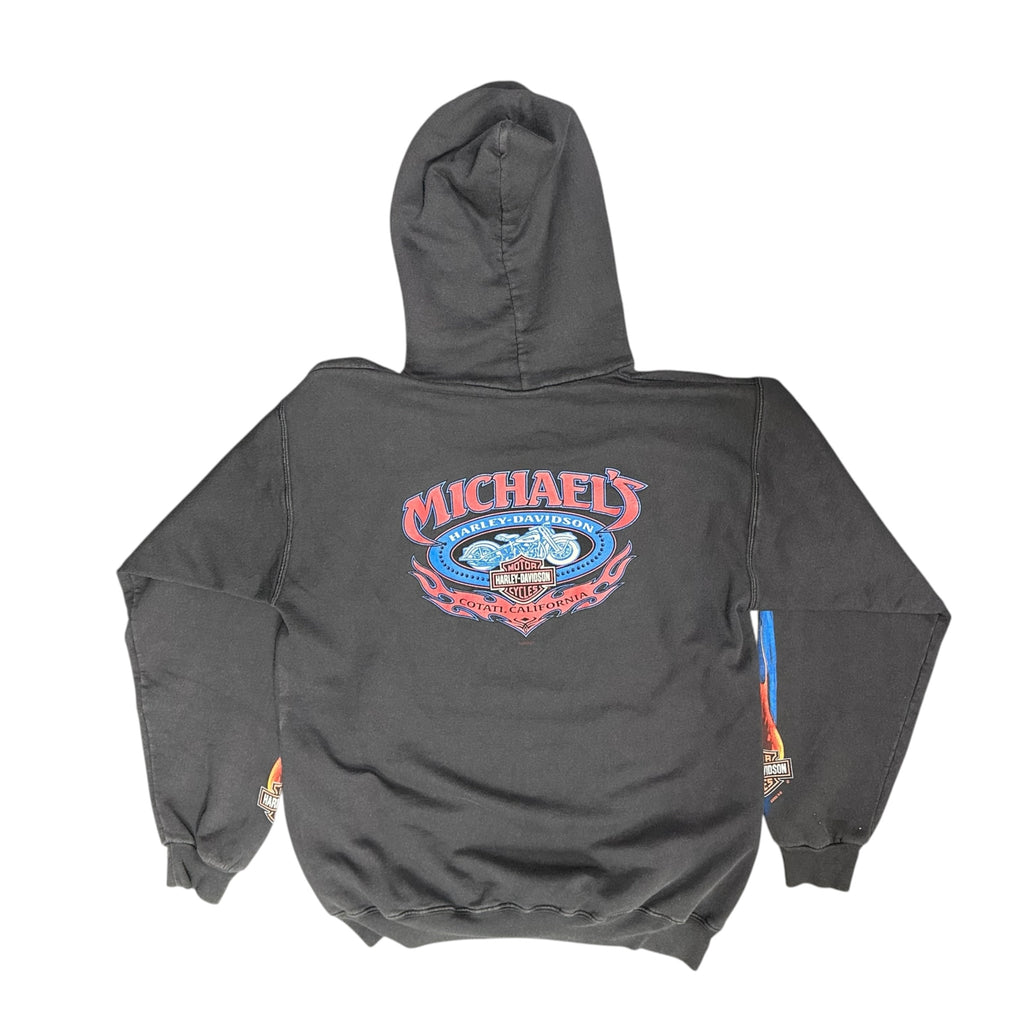 Vintage Black Harley Davidson Hoodie