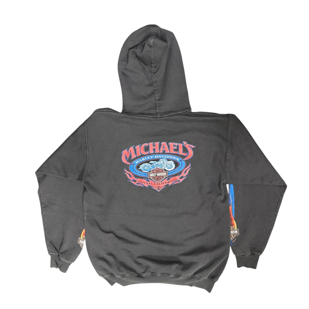 Vintage Black Harley Davidson Hoodie