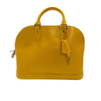 Louis Vuitton yellow  Epi Leather Alma PM Bag