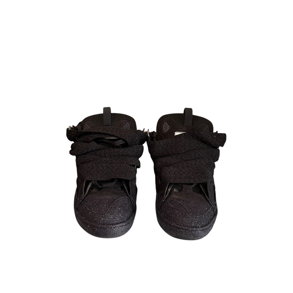 Black Lanvin Glitter Sneaker