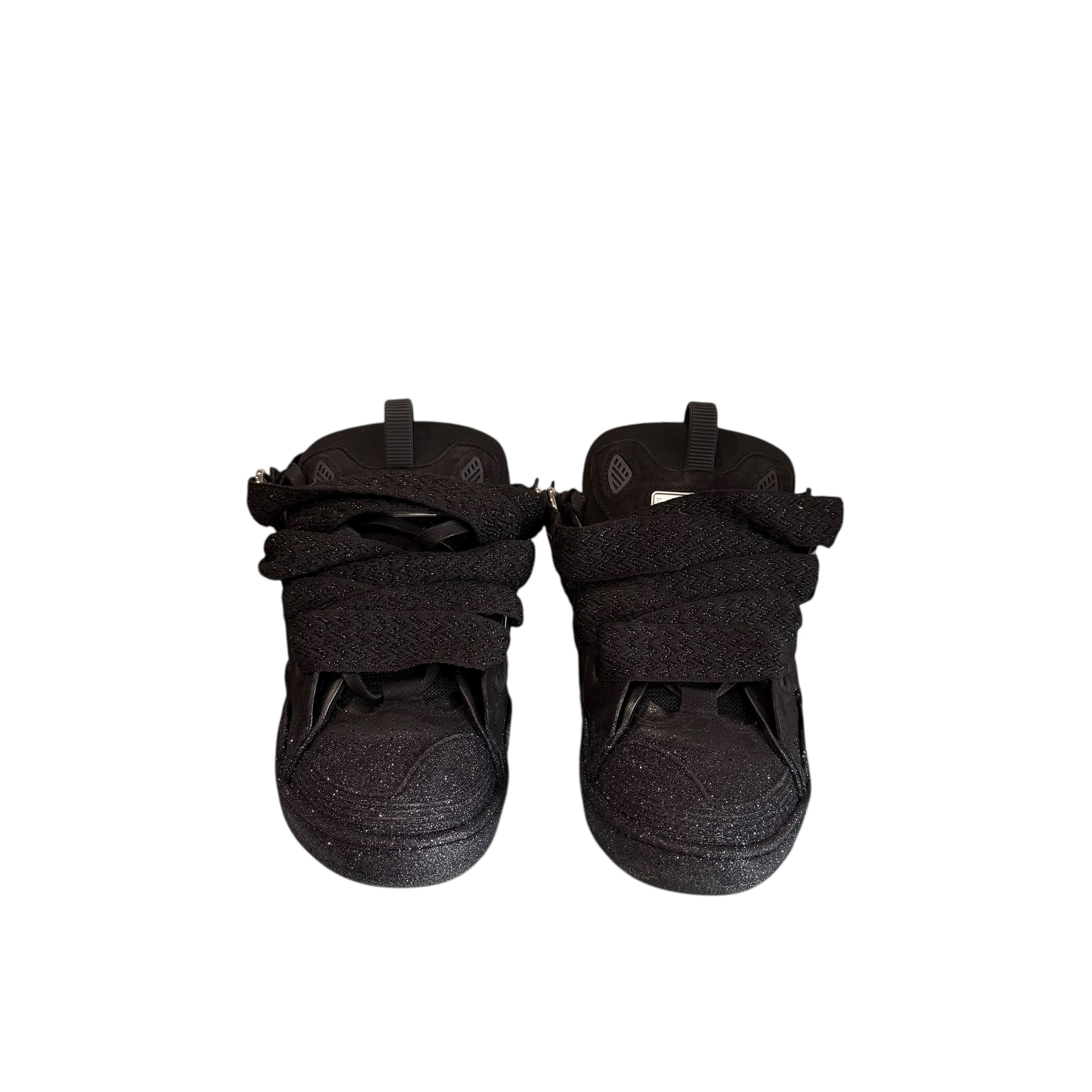 Black Lanvin Glitter Sneaker