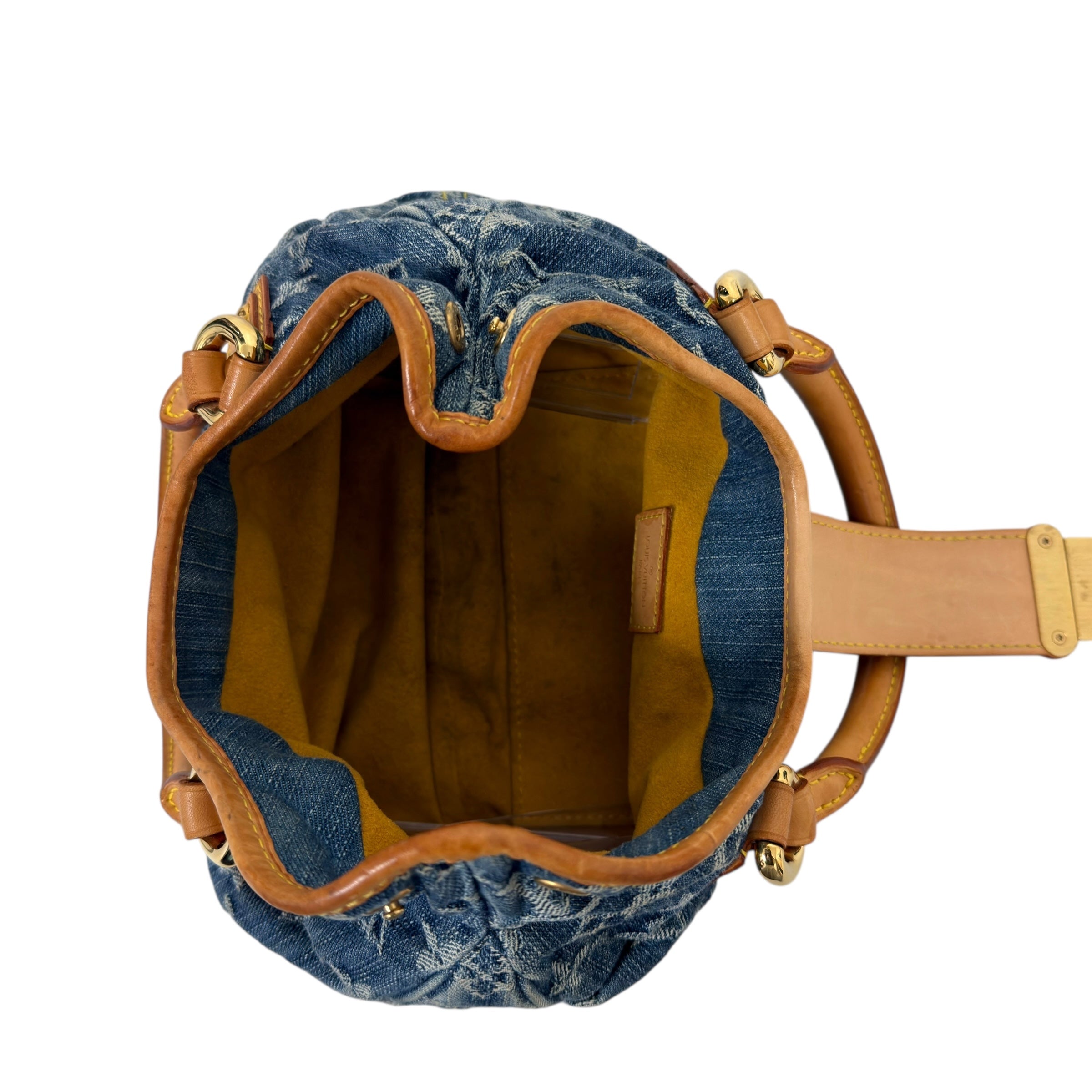 Louis Vuitton 2005 Monogram Denim Pleaty Bag