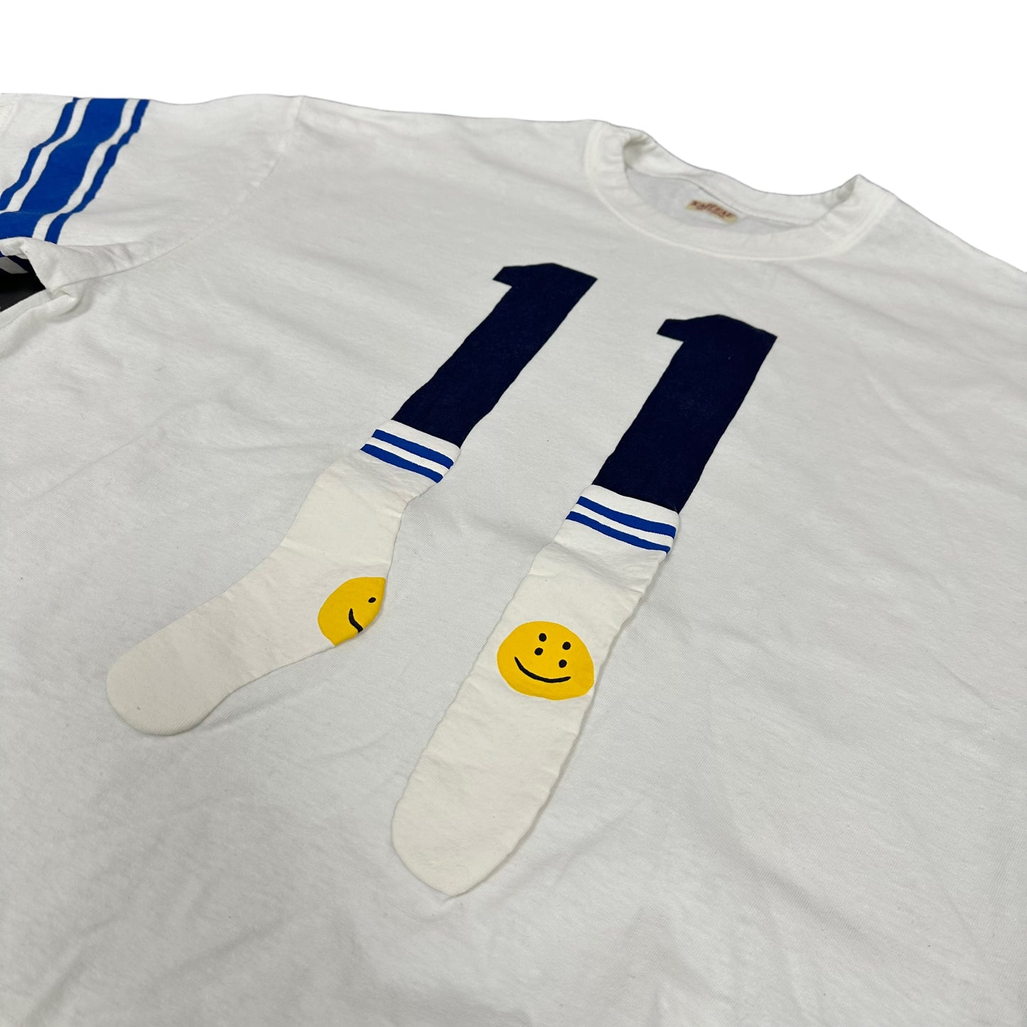 White Kapital Sock Football Tee