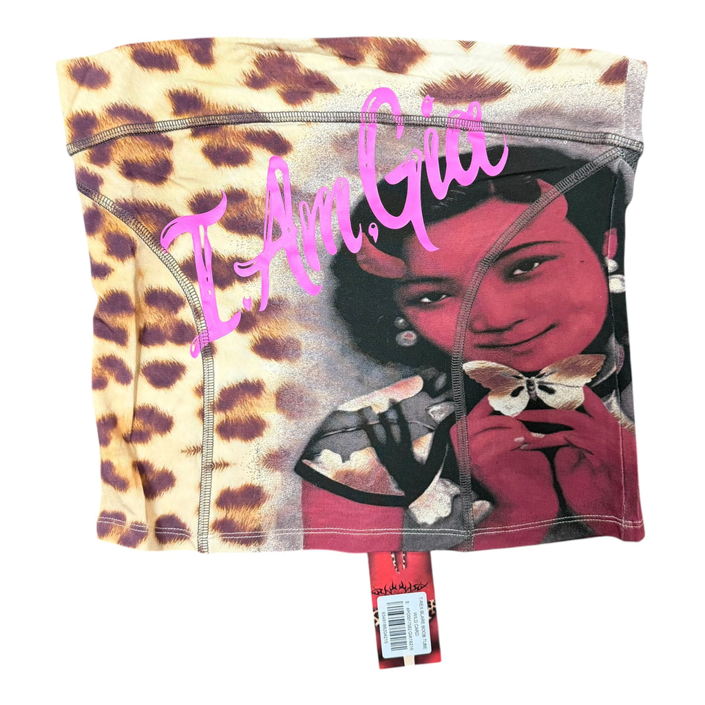 BRAND NEW I.AM.GIA x T-Rex Blare Boob Tube in Wild Card