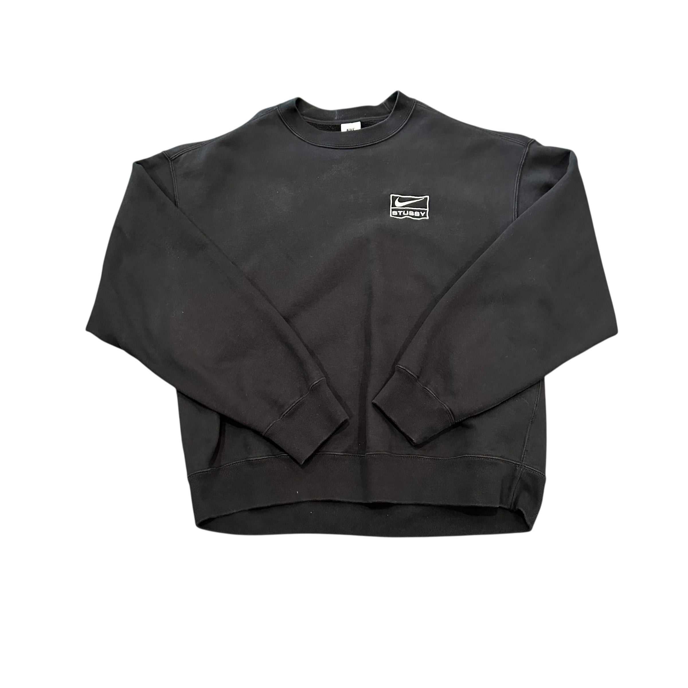 Stussy x Nike Black Crewneck