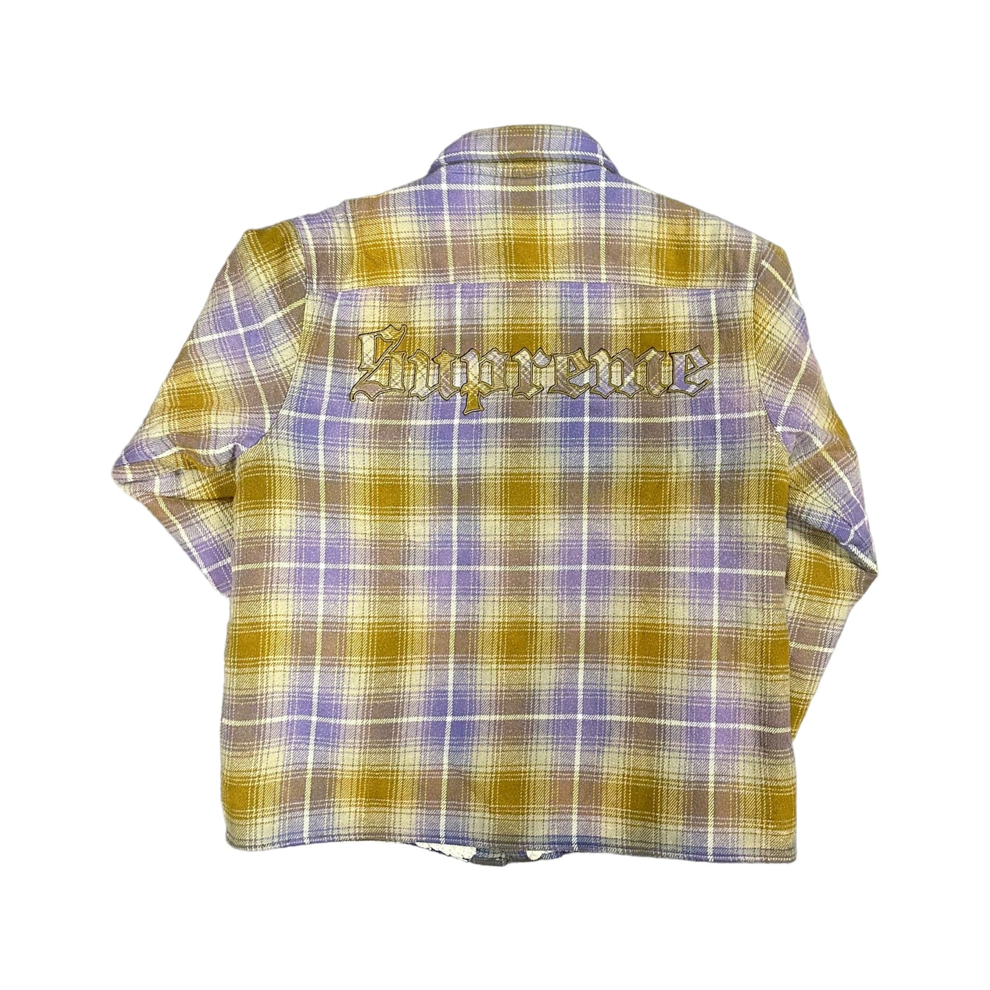 Purple/Gold Supreme Fleece Flannel