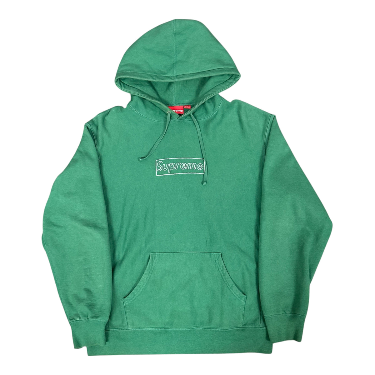Supreme Chalk Box Logo Green Hoodie
