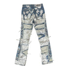 WHO DECIDES WAR Blue Heavy Metal Jeans