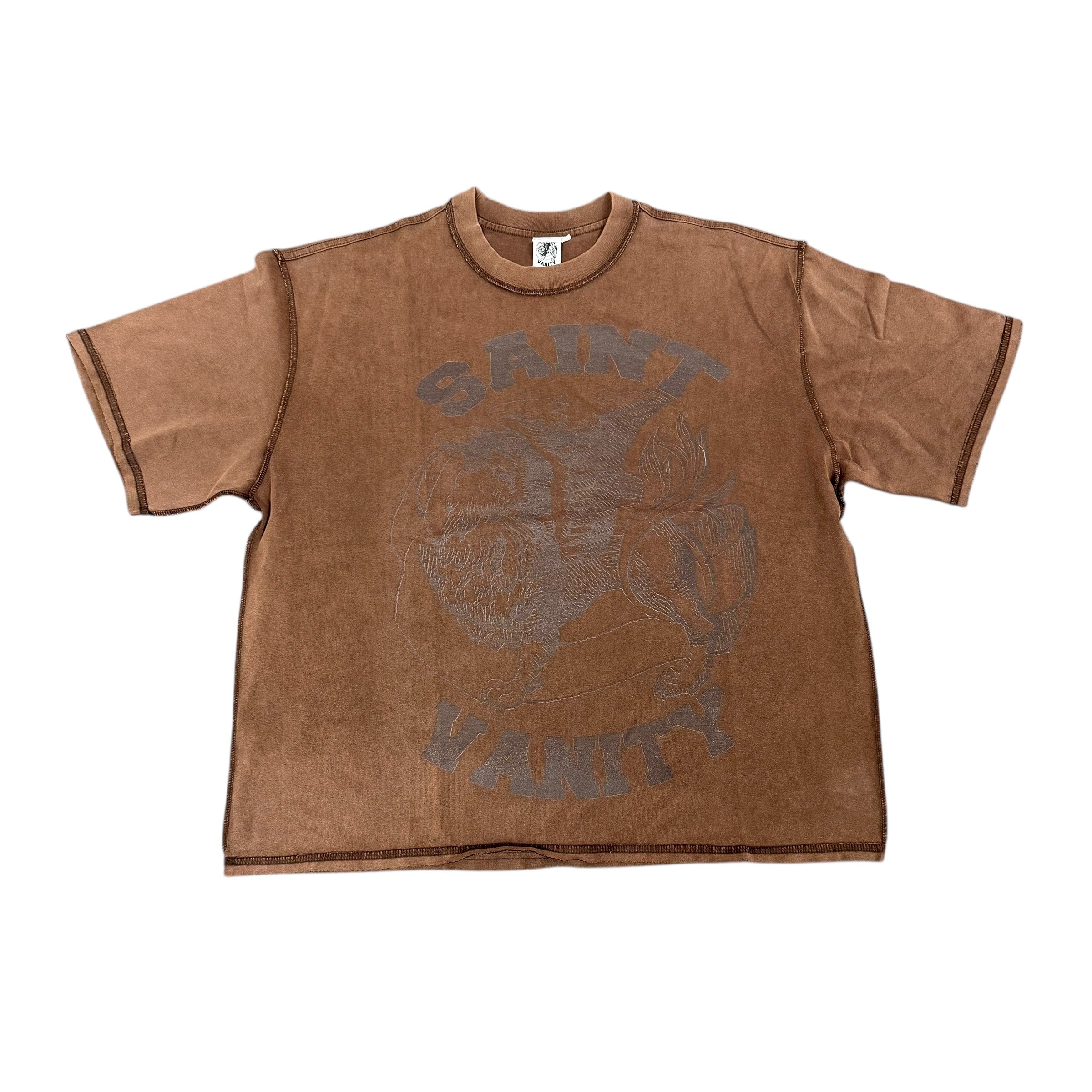 Brand New Saint Vanity Griffin Tee Brown
