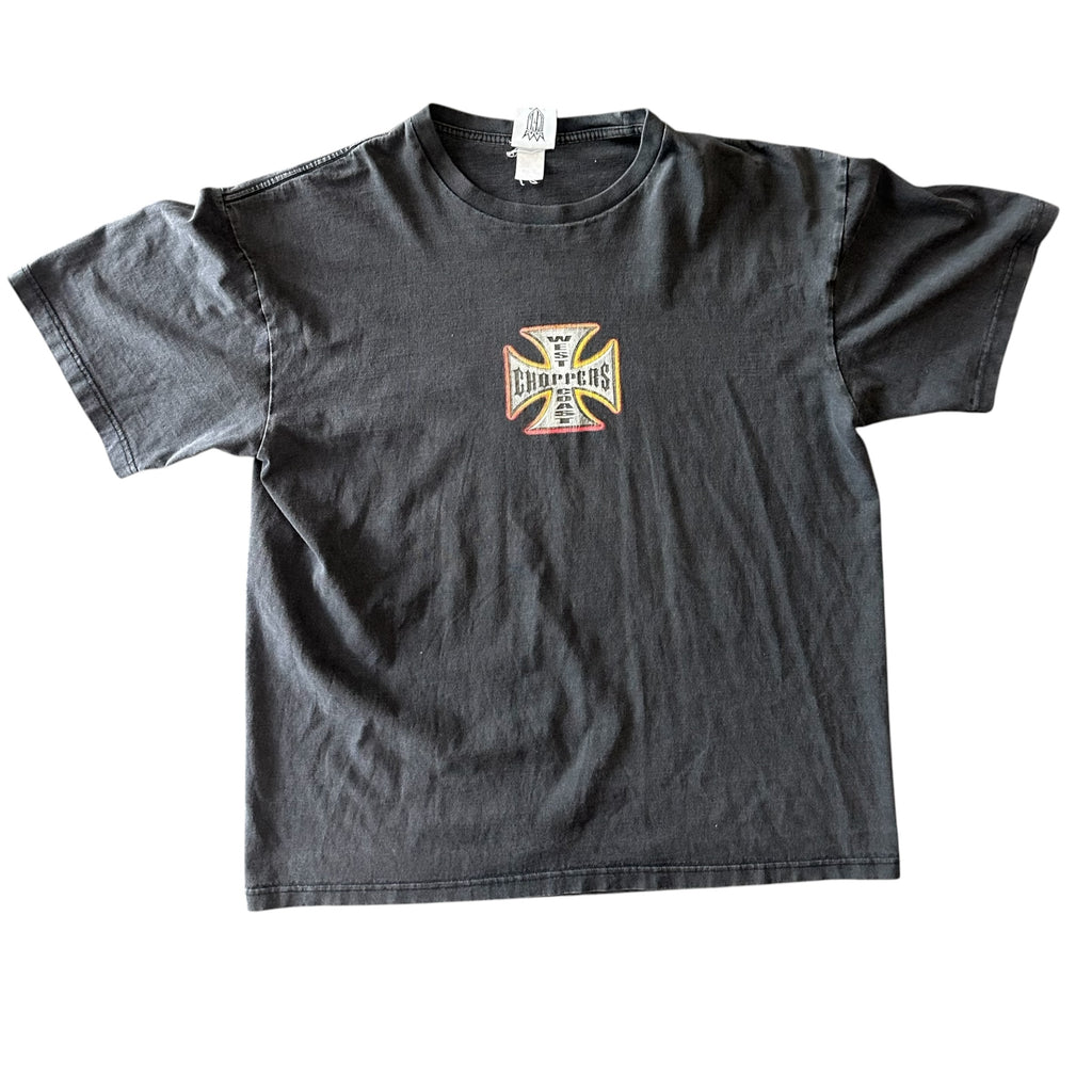 Vintage West Coast Chopper Black Tee