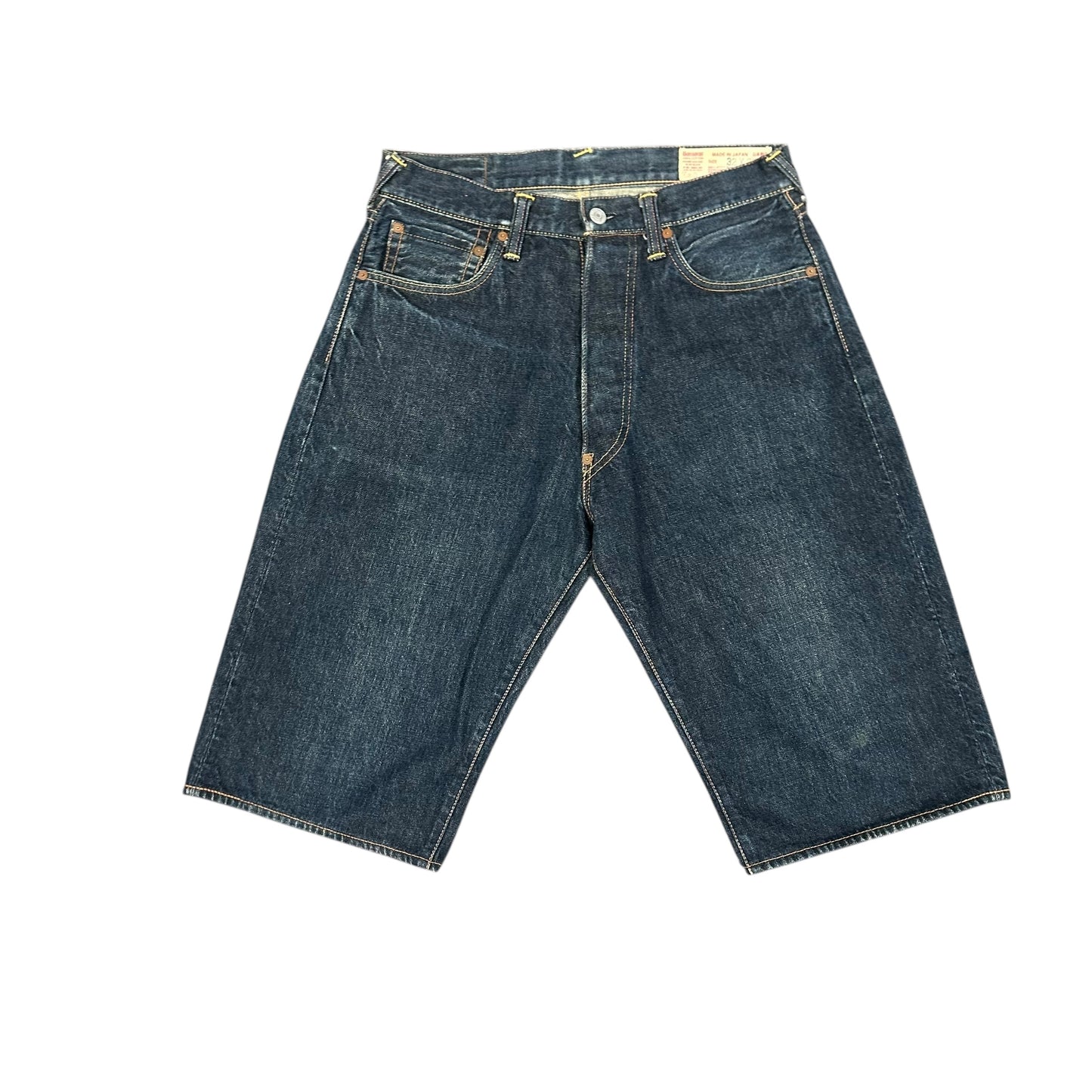 Vintage Evisu Dark Blue/Mint Denim Shorts