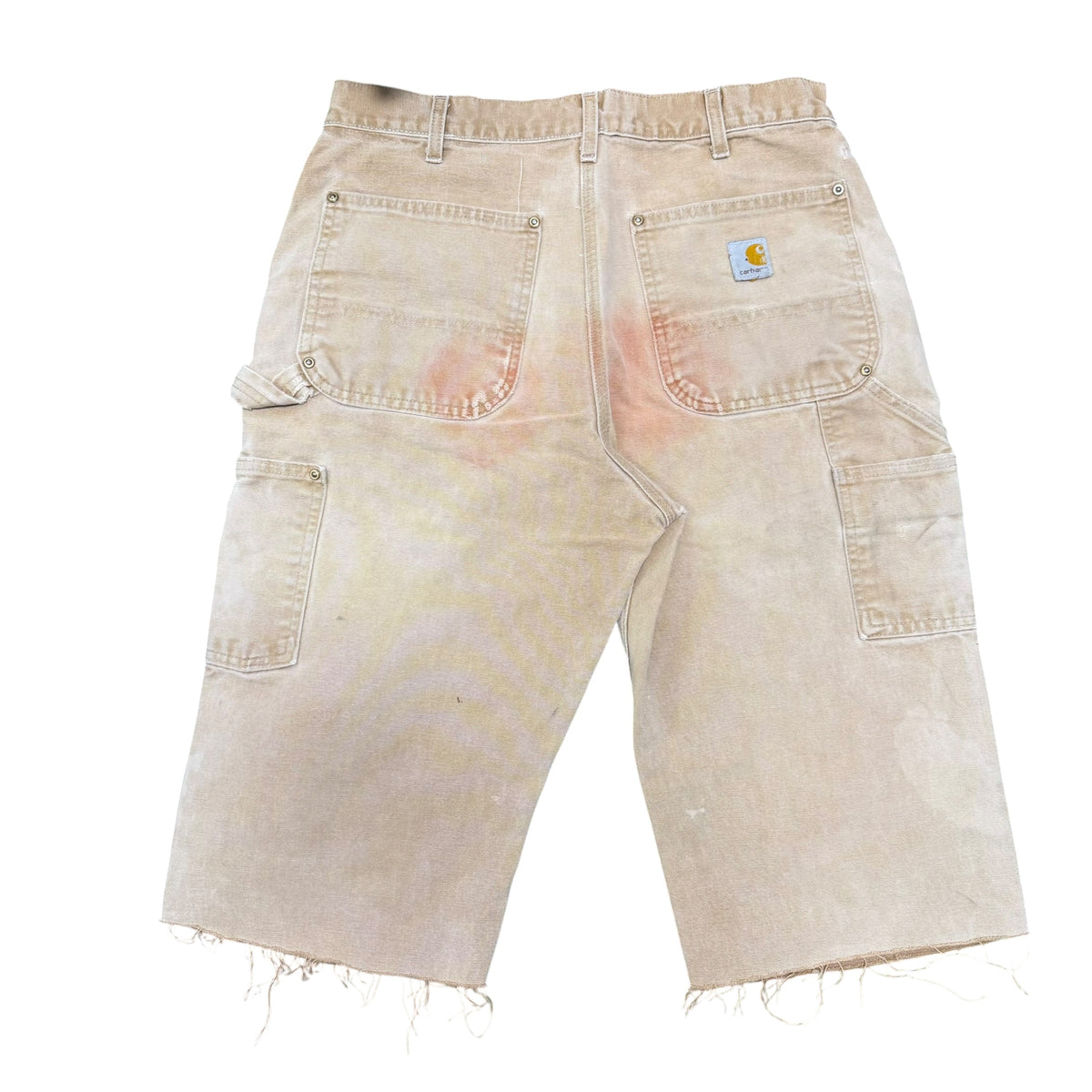 Vintage Tan Carhartt Double Knee Shorts (32)
