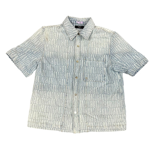 Amiri All Over Print Denim Shirt
