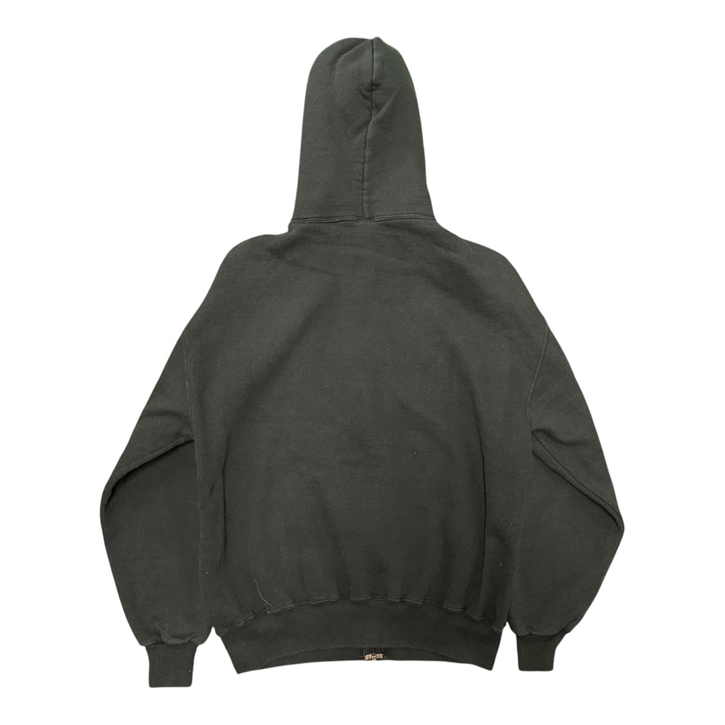 Black Russell Zip Up Hoodie