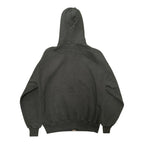 Black Russell Zip Up Hoodie