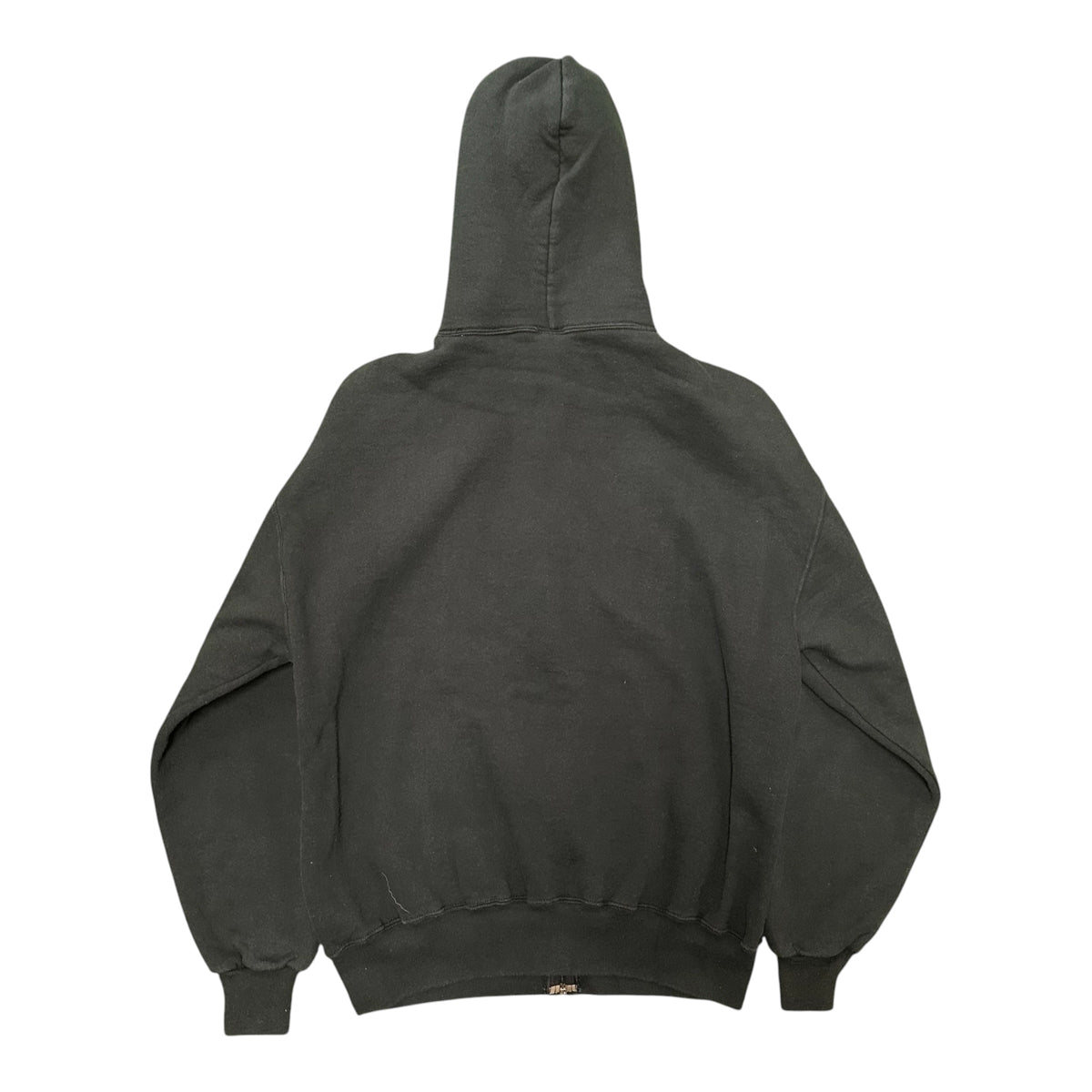Black Russell Zip Up Hoodie