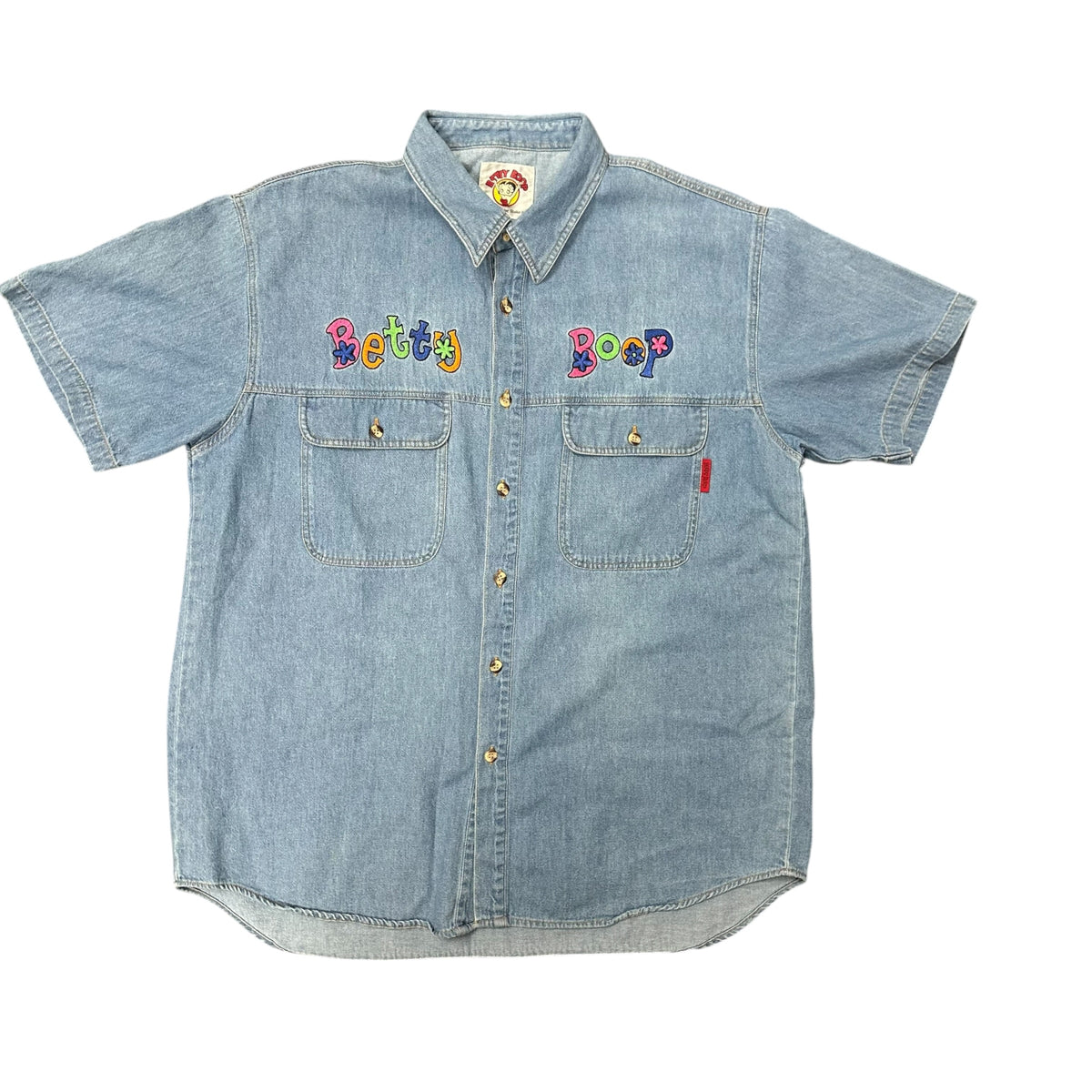 Vintage Betty Boop Denim Button-Up