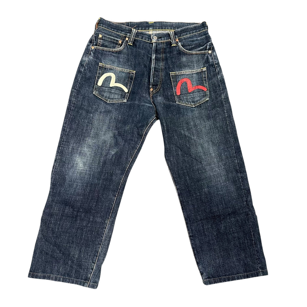 Vintage Evisu Dark Blue Double Pocket Jeans