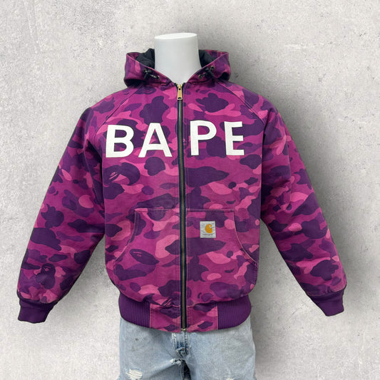 Bape Carhartt Heavy Purple Jacket