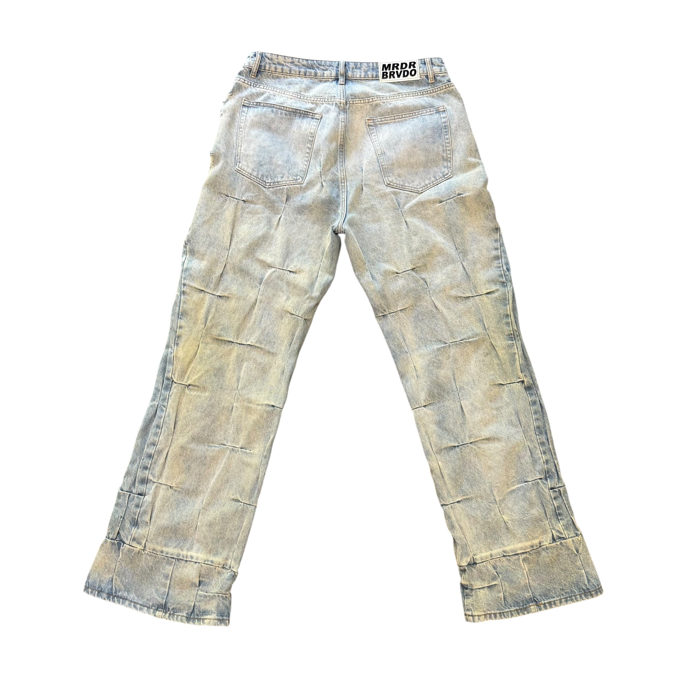 Who Decides War Blue Gathered Jeans