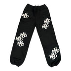 NEW HMDD Black/Silver Patch Sweatpants