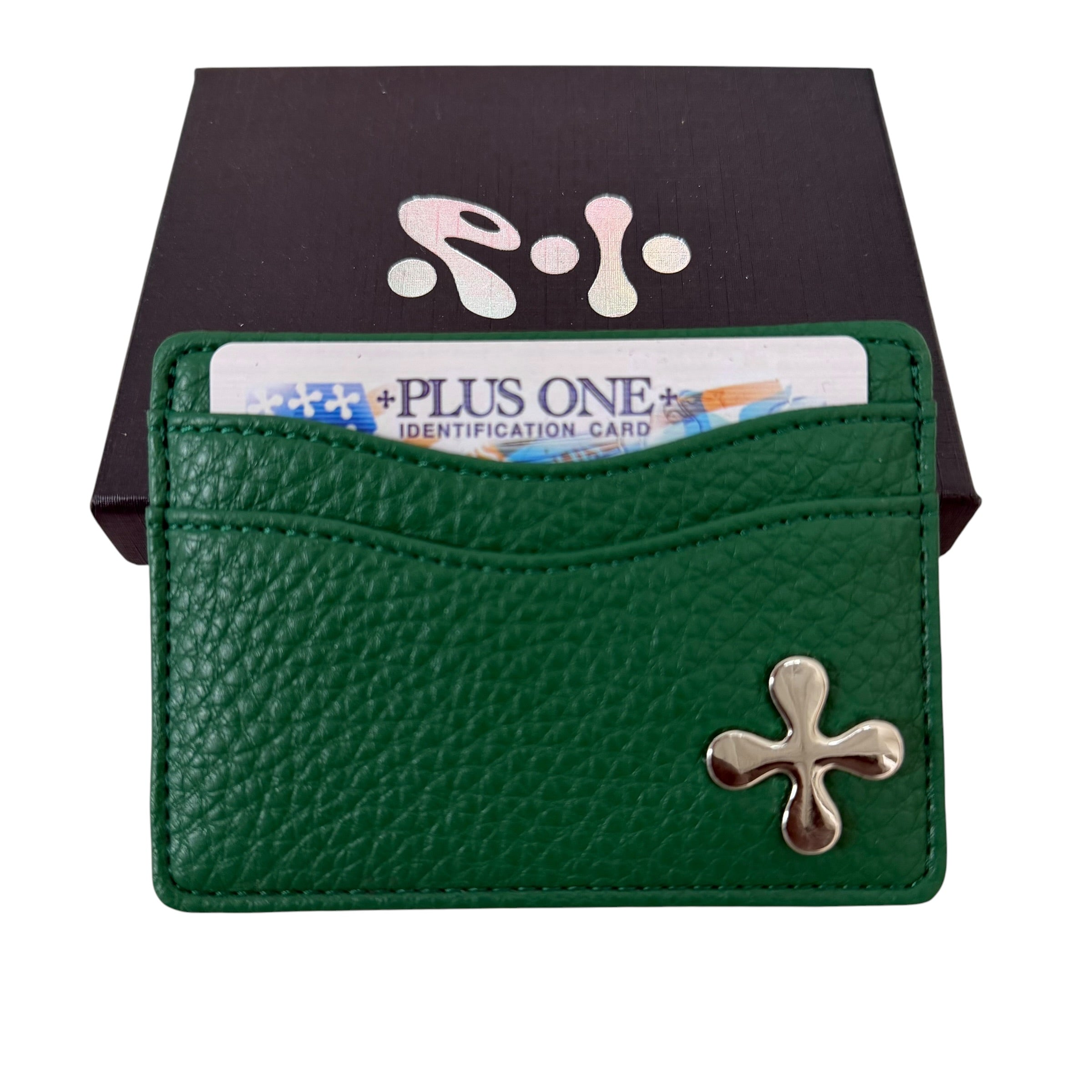 NEW Plus One Leather Card Wallet