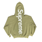 NEW Supreme Satin Appliqué Hooded Sweatshirt ‘Olive’