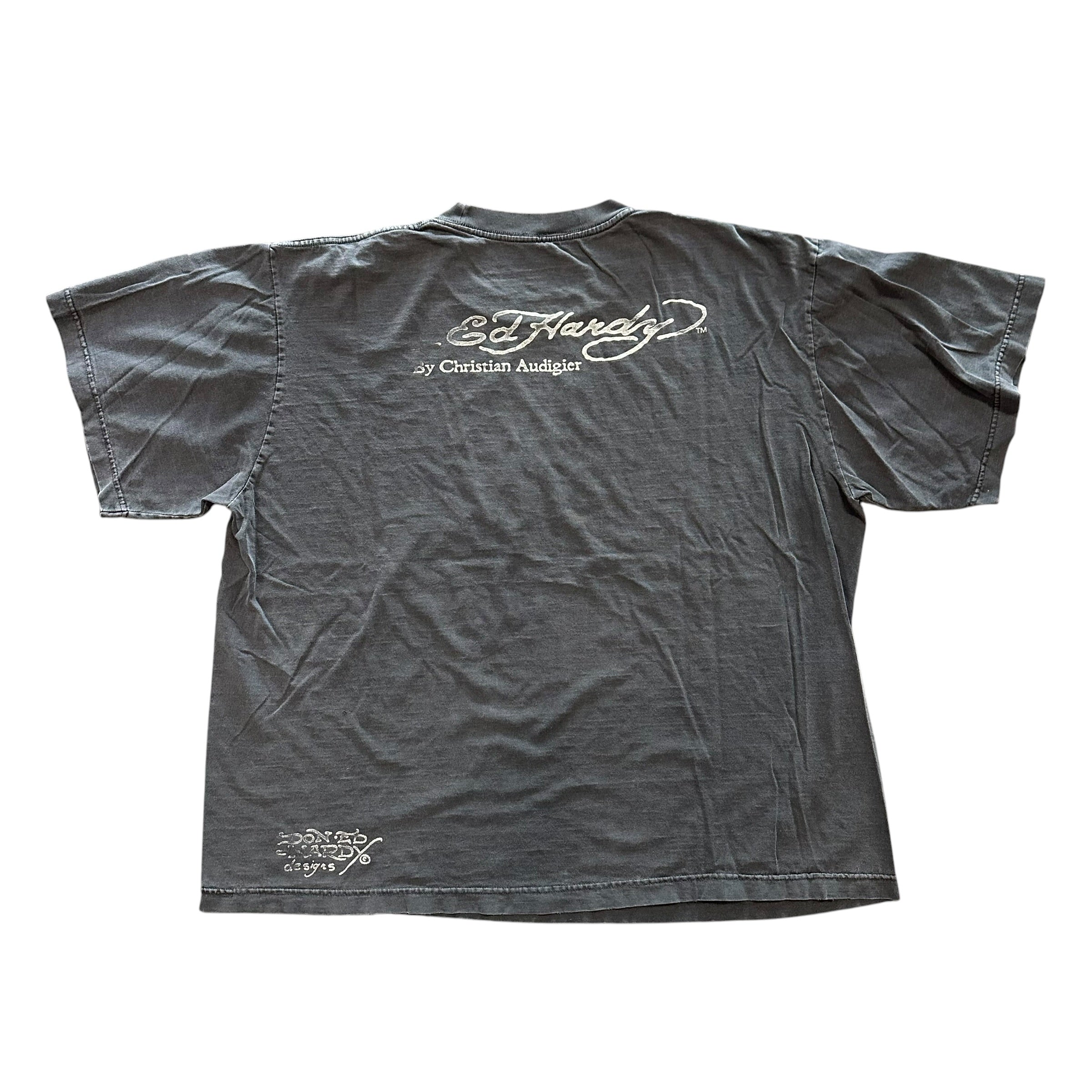 Black Faded Ed Hardy Shirt
