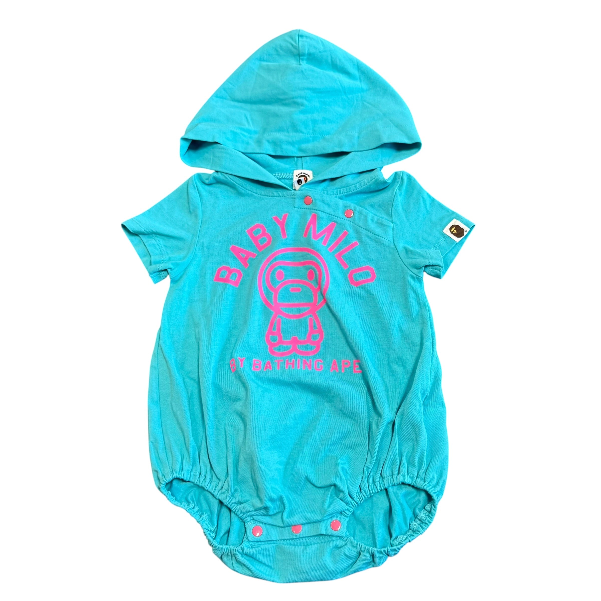 Kids Bape Baby Milo Blue/Pink Onesie